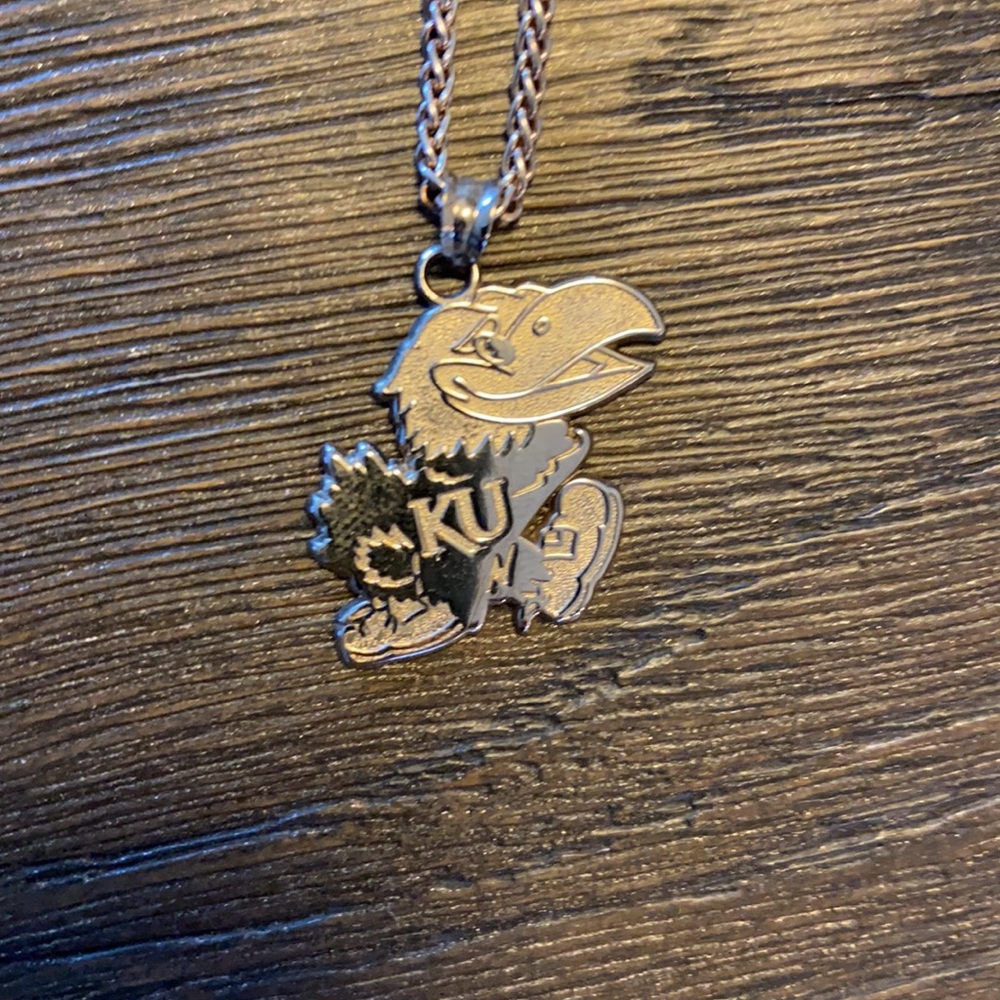 LogoArt 925 | Kansas KU Jayhawks Pendant N…